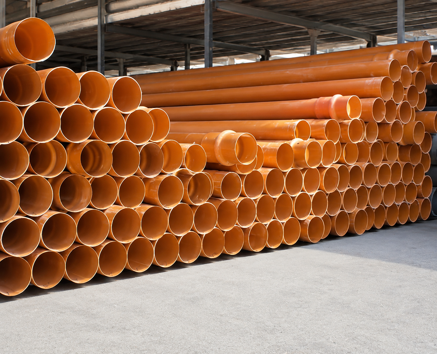 Golden Brown PVC pipes 4"